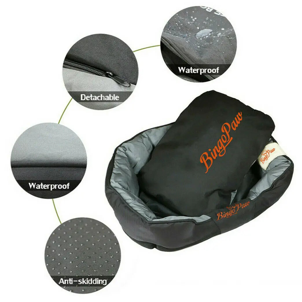 Waterproof Extra Large, Jumbo Orthopedic Sofa Dog Bed, Pet Mat Kennel, Washable Basket Pillow, Comfy Bed for L, XL, XXL Dogs