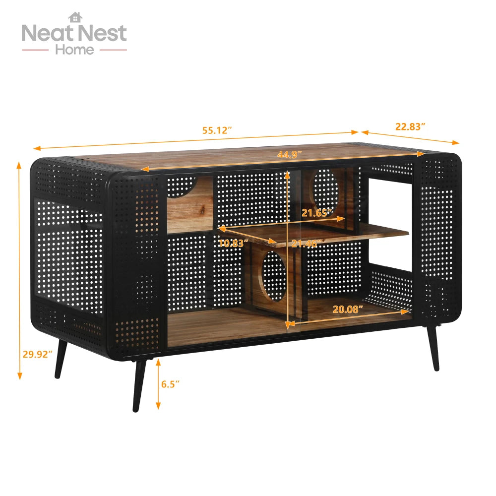Spacious Cat House with Tempered Glass