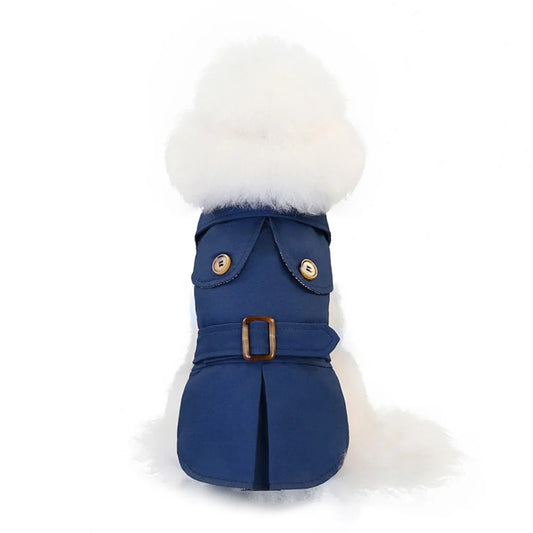 British Style Pets Dog Clothes Warm Thicken Pet Jacket Costumes Winter Dog Coat for Small Dogs Christmas Pet Puppy Cat Clothing