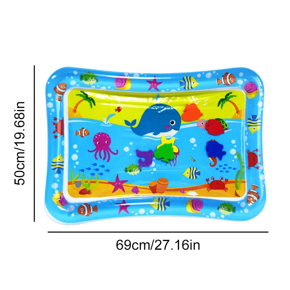 Pet Tummy Time Mat, Premium Cat Play Mat, Inflatable Water Play Mat, Interactive Baby Toys for Sensory Development