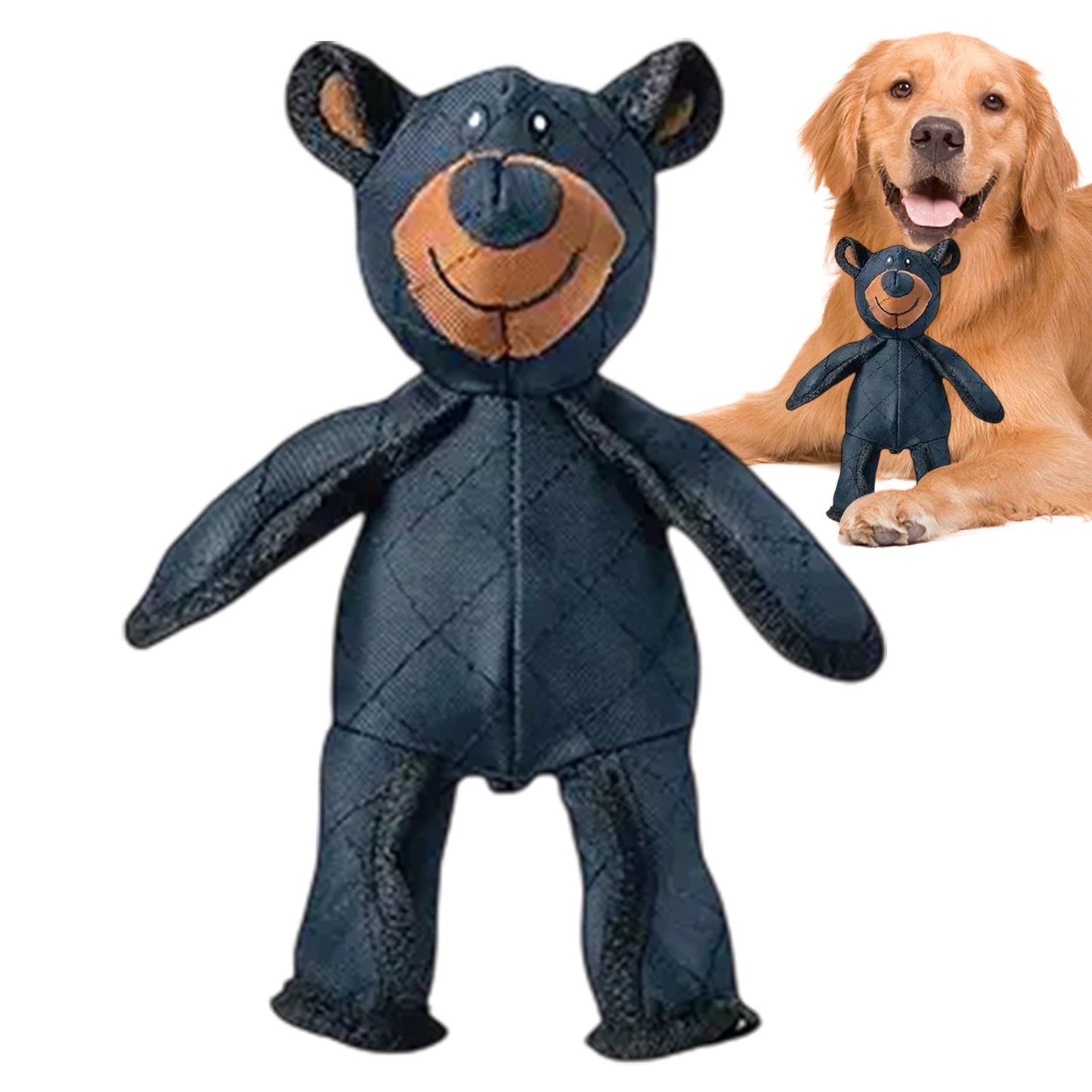 Squeaky Plush Bear Toy for Dog ,Unbreakable Teddy, Extreme Bear Dog Toys, Puppy Biting Toys, Plush Cute Bear, Chew Squeaky Dog Toys