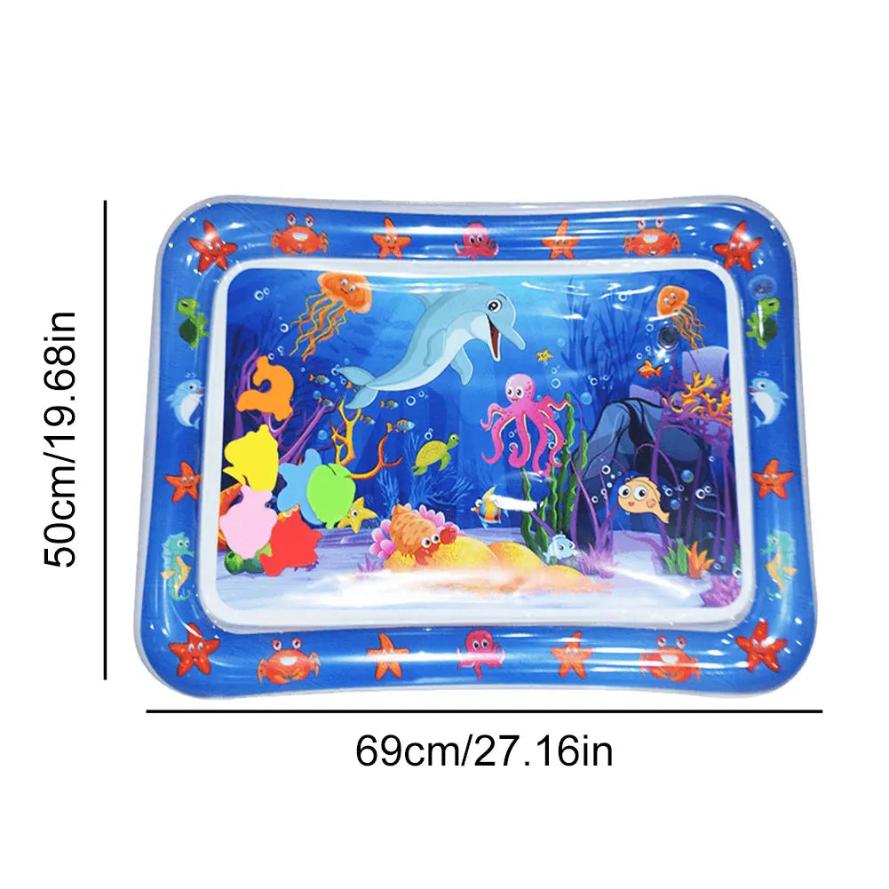 Pet Tummy Time Mat, Premium Cat Play Mat, Inflatable Water Play Mat, Interactive Baby Toys for Sensory Development