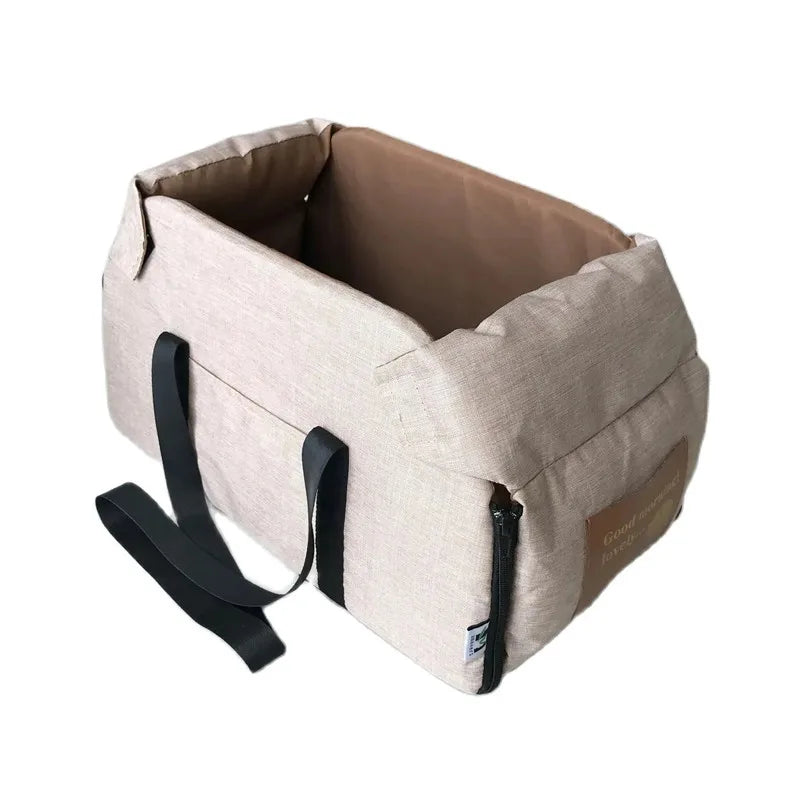 Dog Car Seat for Small Dog, Center Console Seat, Pet Booster Seat for Car, Puppy, Portable Dog/Cat Carrier, for Cats and Dogs, Safety Travel Bag