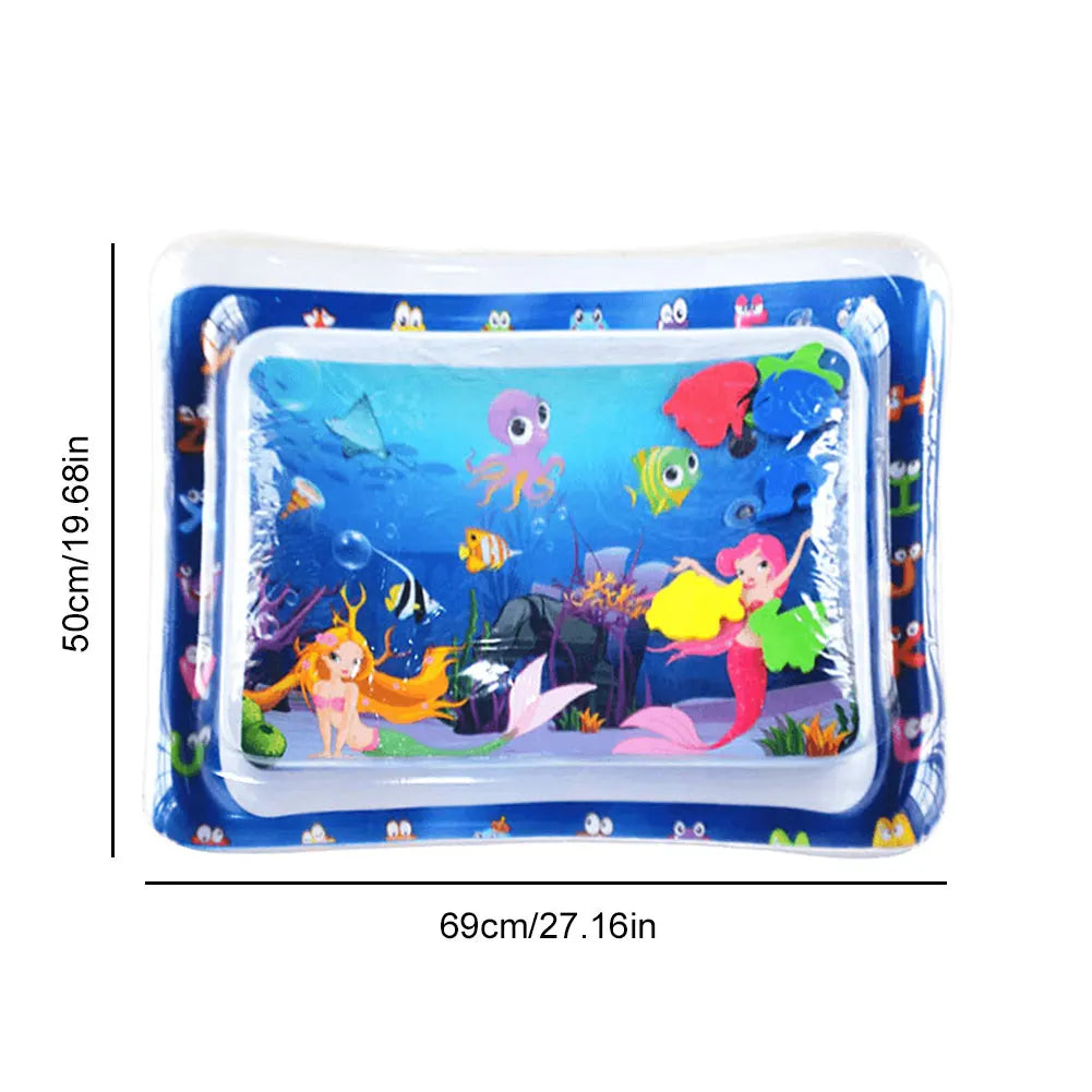 Pet Tummy Time Mat, Premium Cat Play Mat, Inflatable Water Play Mat, Interactive Baby Toys for Sensory Development