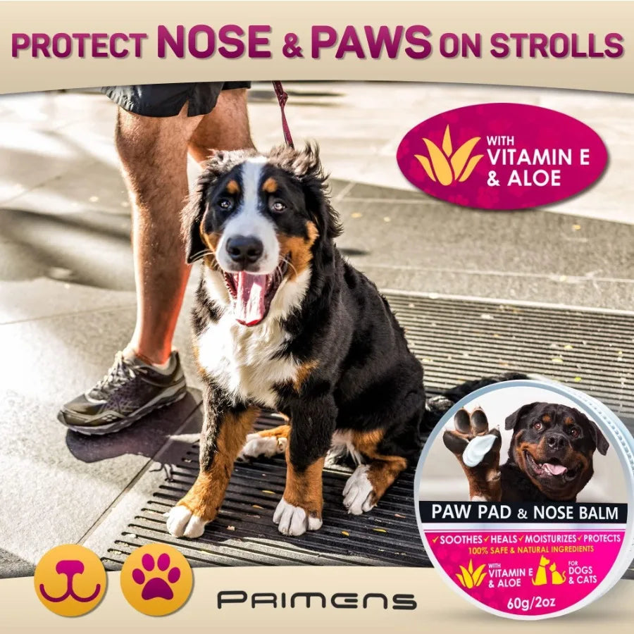 Natural Dog Paw Balm, Dog Paw Protection, for Hot Pavement, Dog Paw Wax, 2 oz