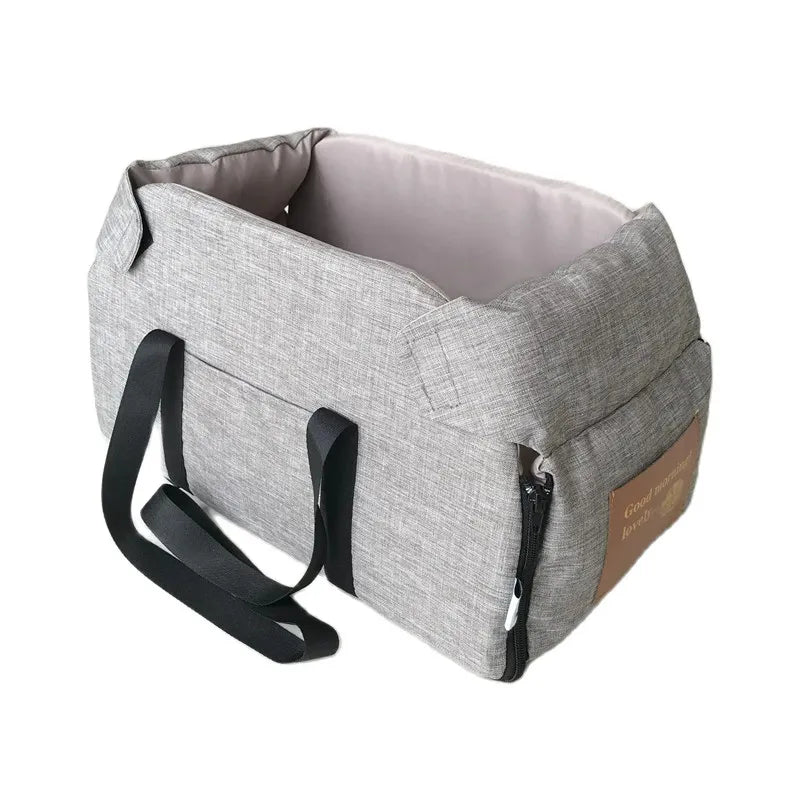Dog Car Seat for Small Dog, Center Console Seat, Pet Booster Seat for Car, Puppy, Portable Dog/Cat Carrier, for Cats and Dogs, Safety Travel Bag