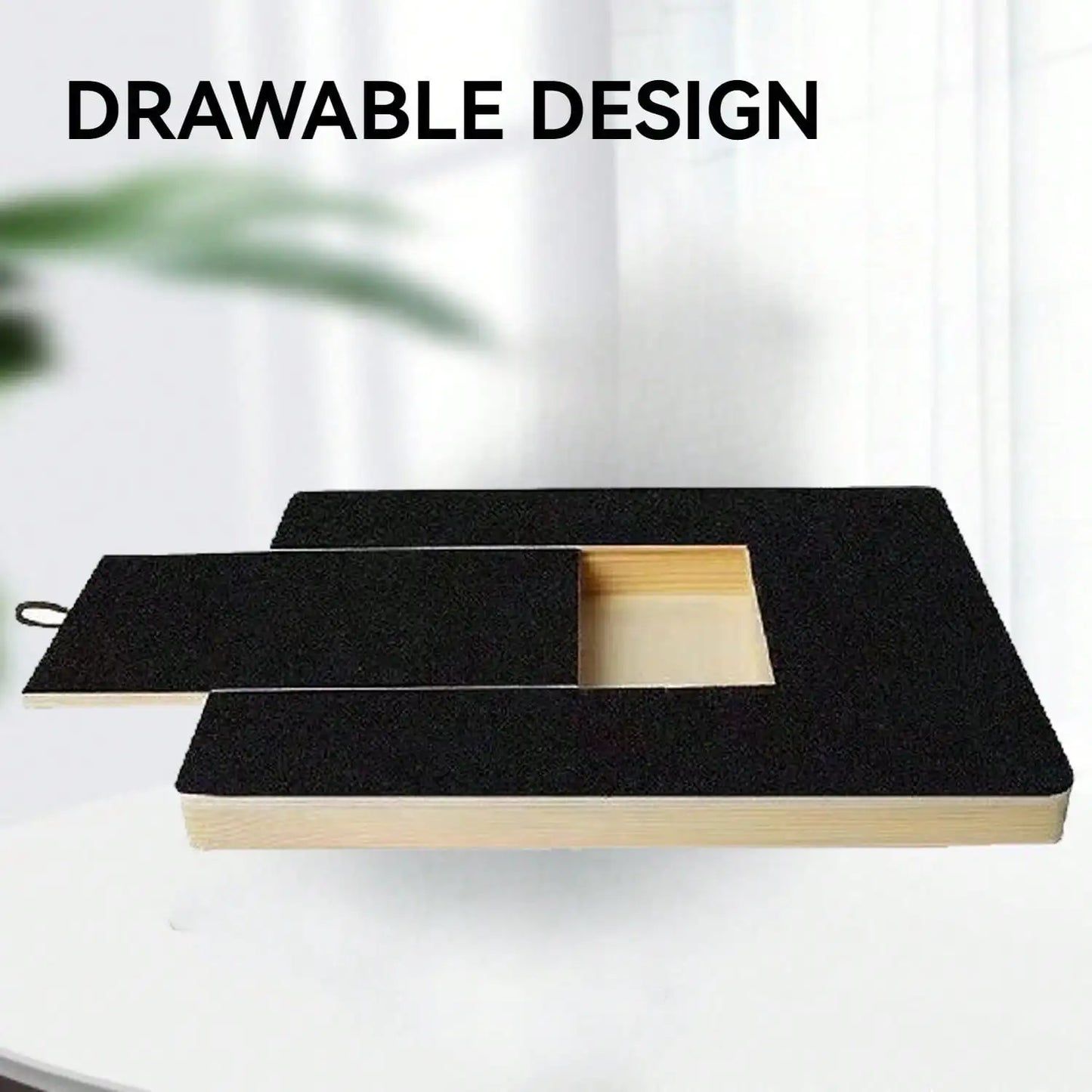 Nail Scratch Board, Wood Scratch Pad for Nail, Dogs with Treat Box, Stress Free Dog Scratch Pad for Nails, Nail File Board for Puppy