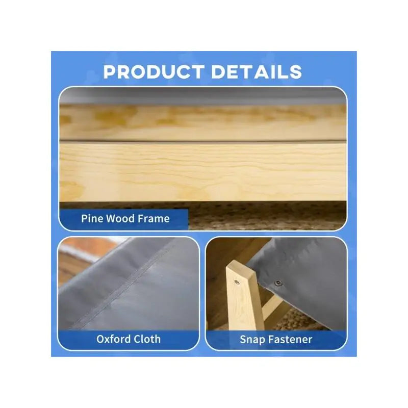 Elevated Pet Bed / Dog Cot - Cozy & Durable Design for Ultimate Comfort, Lightweight & Portable, Ideal for Indoor/Outdoor Use