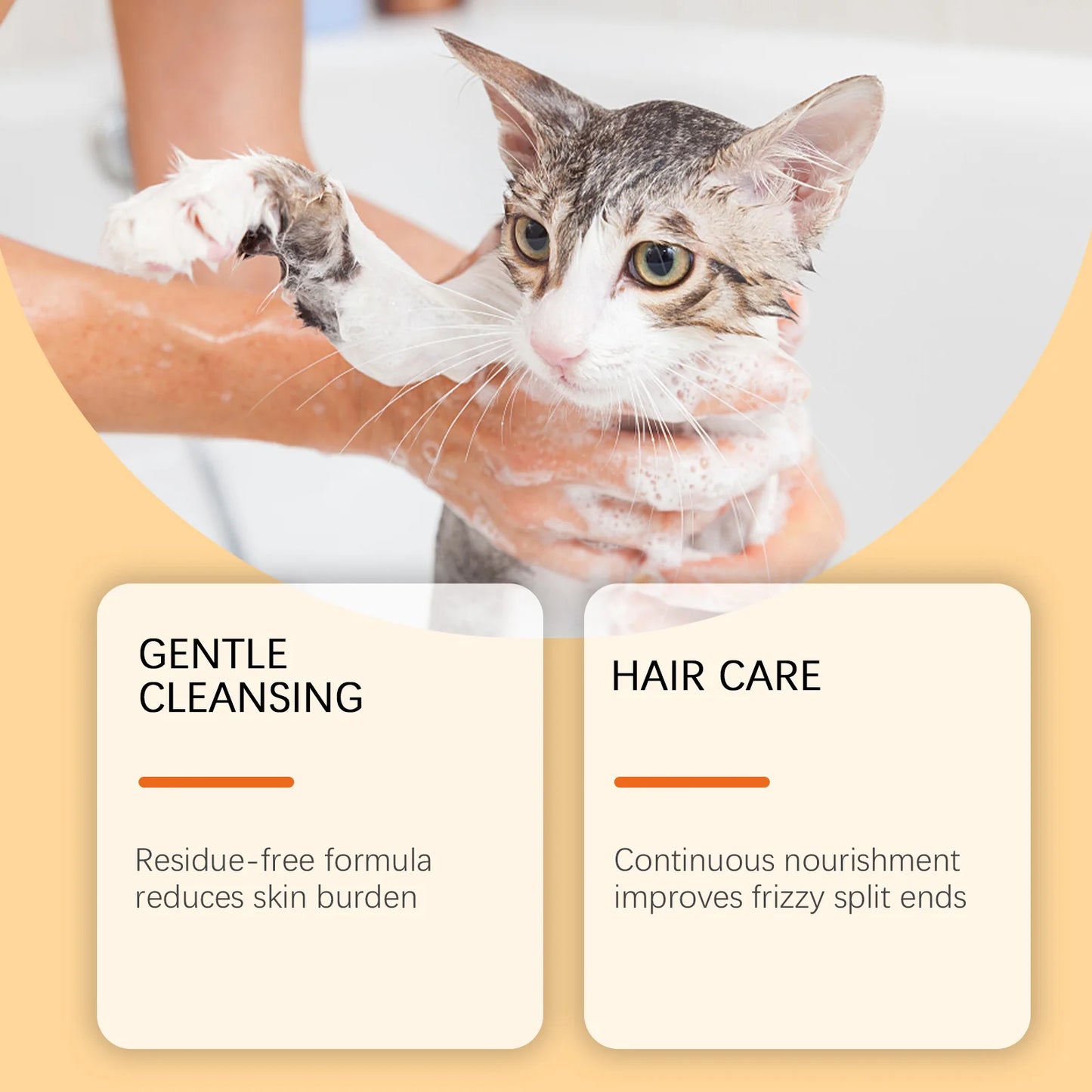 1-4PCS Pet Shampoo for Dogs and Cats, Gently Cleans Fur, Leaves Hair Soft Smooth and Tangle Free, Supports Healthy Coat Care