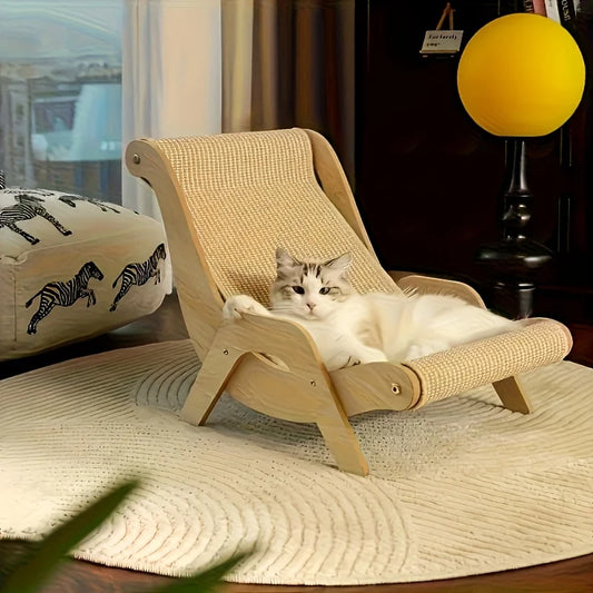 Cat Scratch Board, Cat Rest Chair, Non-Shedding, Wear-Resistant Integrated Pet Sofa, Paw File, Oversized Cat Paw Pad