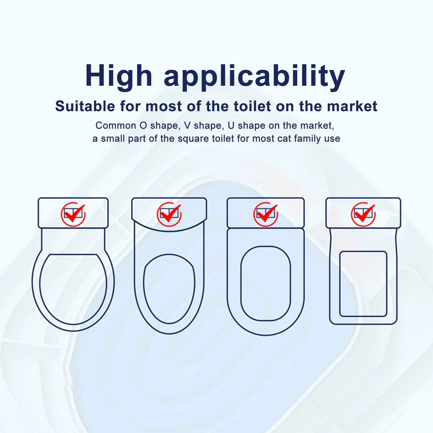 Universal Cat Toilet, Training Aid, Reusable Cat Toilet Trainer, Pet Cleaning Supplies