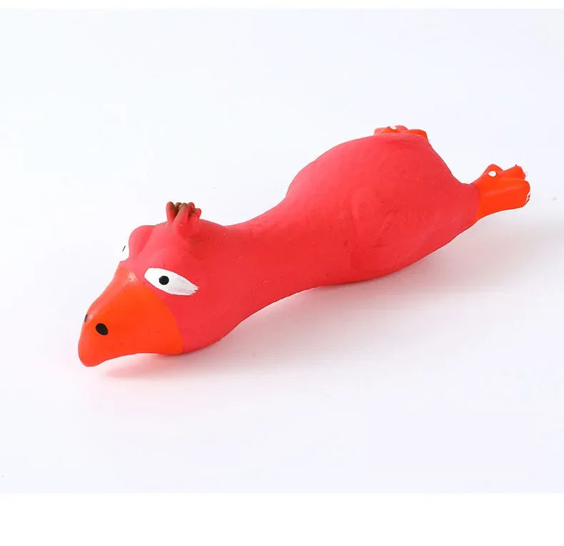 Squeaking Dog Toy, Cat, Puppy, Kitten, Latex Chicken Shape
