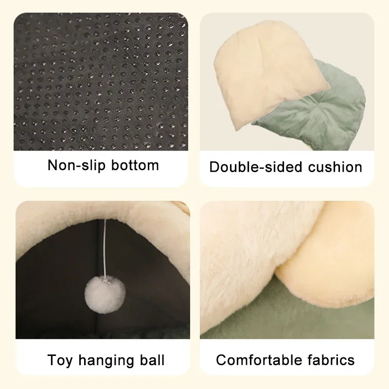 Cozy Warm Cat Tents, Small Dogs, Play Drop Ball, Multiple Colors
