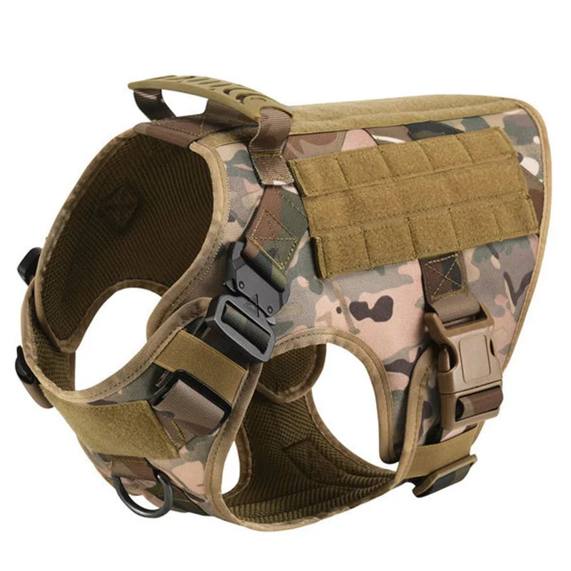 Large Dog Harness And Leash Set, Pet German Shepherd Malinois, Training Walking Vest, Dog Harness And Collar For Medium Large Dogs