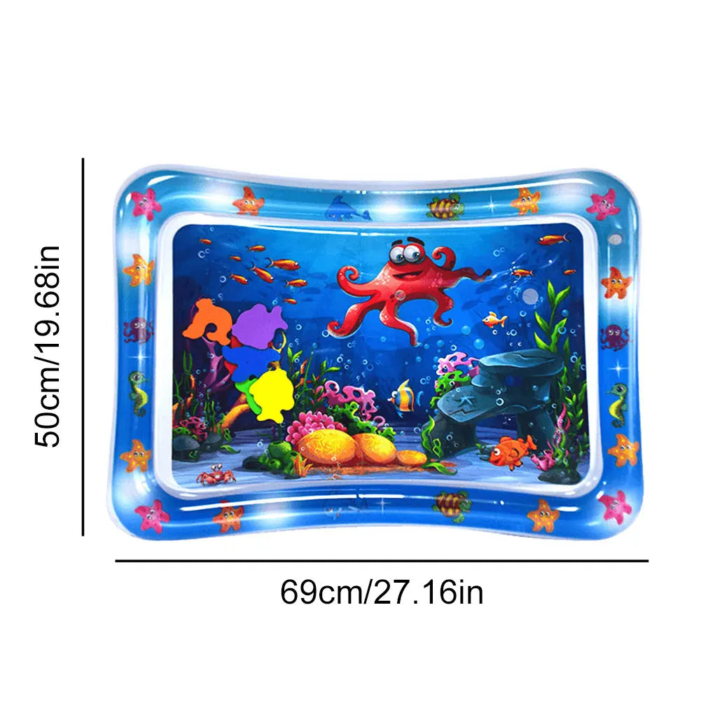 Pet Tummy Time Mat, Premium Cat Play Mat, Inflatable Water Play Mat, Interactive Baby Toys for Sensory Development
