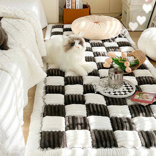 Warm Dog Bed/Mat, Cat Scratchable Blanket, Anti-slip, Washable Cushion, Sofa/ Couch Cover Protector, For Large Dogs, Pet Supplies