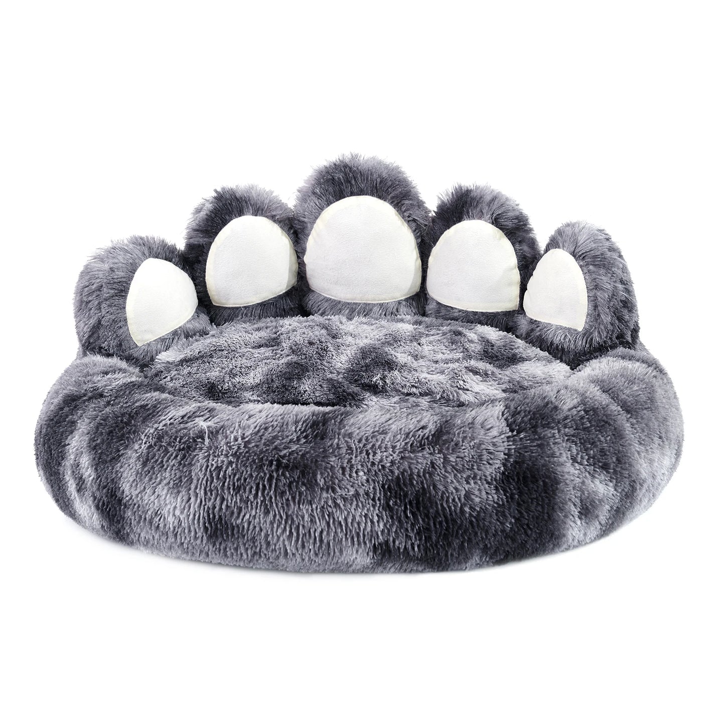 Large, Comfy Cozy, Warm, Fluffy, Paw Shape Dog Bed