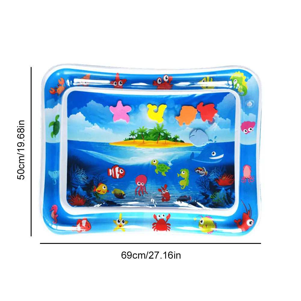Pet Tummy Time Mat, Premium Cat Play Mat, Inflatable Water Play Mat, Interactive Baby Toys for Sensory Development