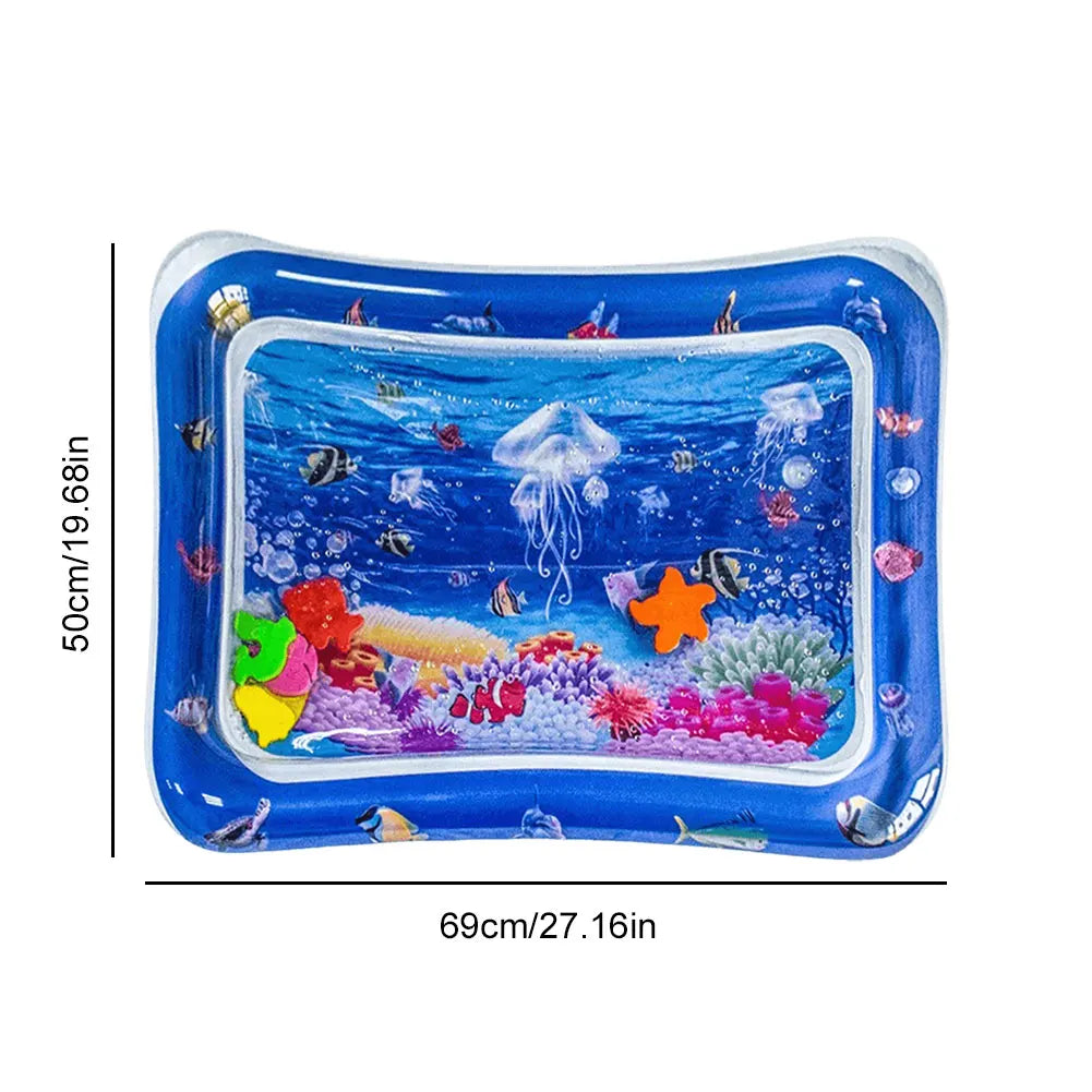 Pet Tummy Time Mat, Premium Cat Play Mat, Inflatable Water Play Mat, Interactive Baby Toys for Sensory Development