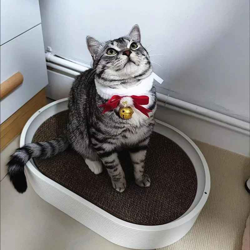 Christmas Theme Cat/Dog Collar, Scarf Bow Bell, Easy To Clean, Collar Warm, Cat And Dog Christmas Jewelry Accessory