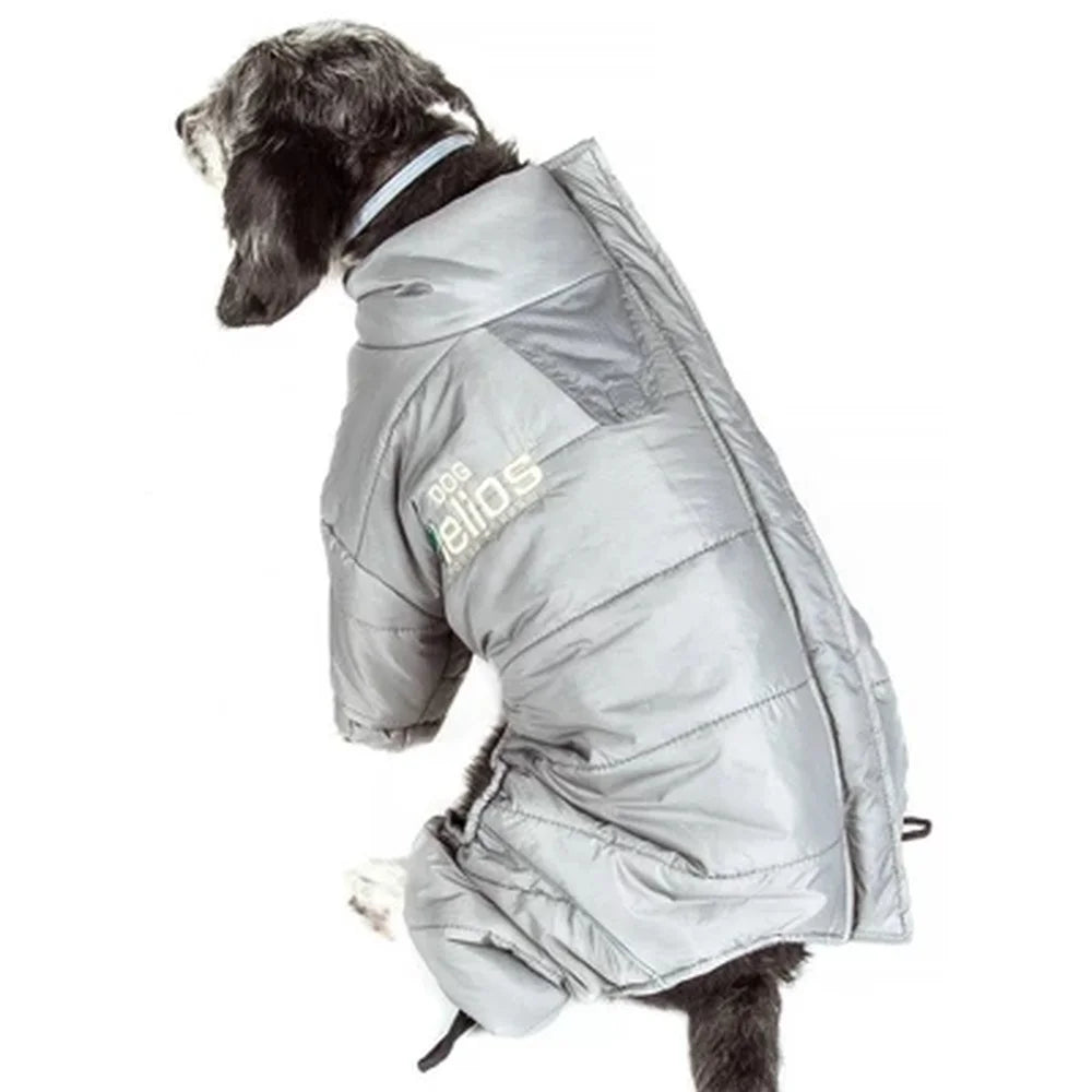 Full Body Waterproof Windproof Dog /Cat Jacket, Adjustable Reflective Pet Coat, Fleece Lined Cold-Weather Protection, Hiking Outdoor