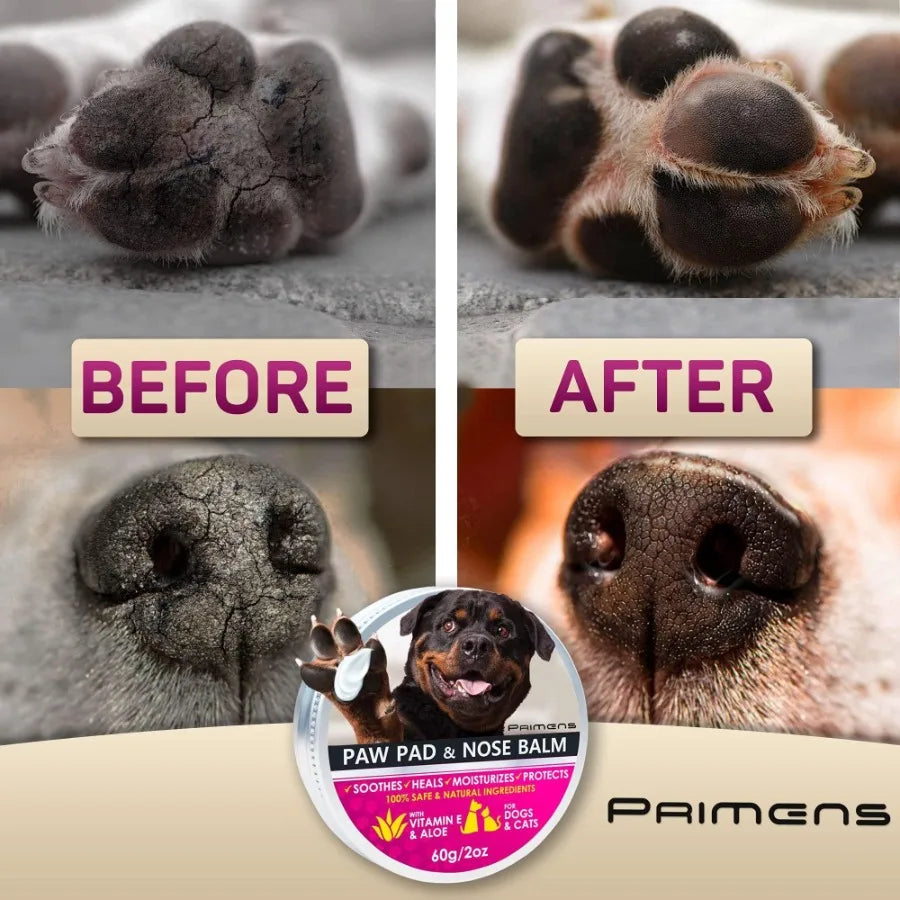 Natural Dog Paw Balm, Dog Paw Protection, for Hot Pavement, Dog Paw Wax, 2 oz