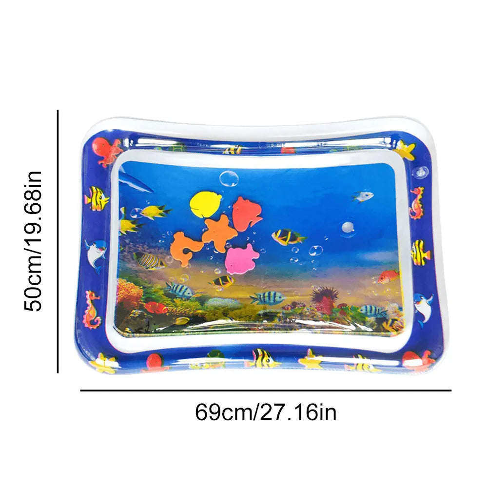Pet Tummy Time Mat, Premium Cat Play Mat, Inflatable Water Play Mat, Interactive Baby Toys for Sensory Development