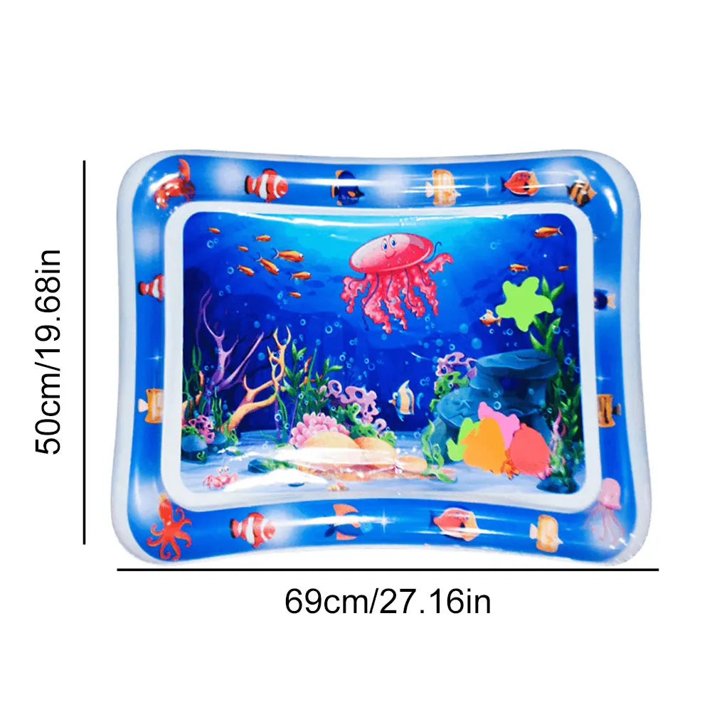 Pet Tummy Time Mat, Premium Cat Play Mat, Inflatable Water Play Mat, Interactive Baby Toys for Sensory Development