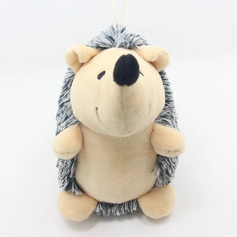 Interactive Squeaky Dog Toys, Stuffed Plush Hedgehogs, Chew Toys
