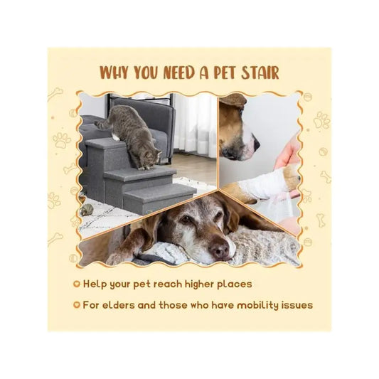 Pet Steps, Dogs & Cats, Help Pets Get to Higher Places, Beds and Sofas