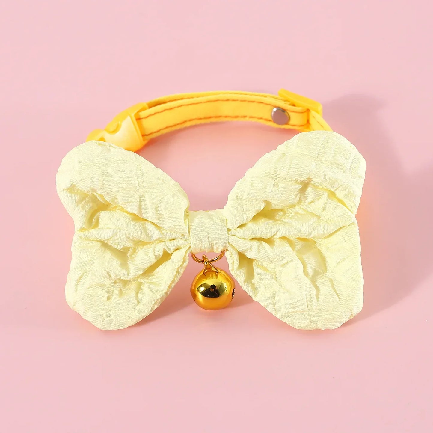 New Cat Collar, Candy Colorful Denim Bow, Adjustable Bell, Cat Dog Bow Tie, Accessory Necklace Dog Car Collar
