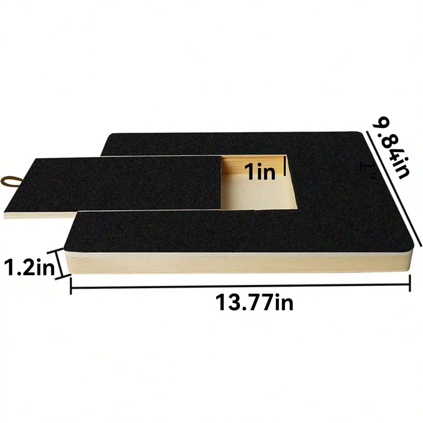 Nail Scratch Board, Wood Scratch Pad for Nail, Dogs with Treat Box, Stress Free Dog Scratch Pad for Nails, Nail File Board for Puppy