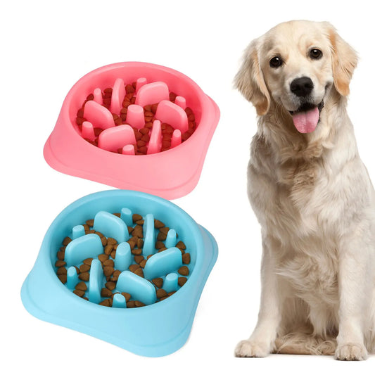 Pet Dog Bowl Slow Feeder, Anti-Asphyxiation, Slow Feeding Bowl, For Puppy or Adult Dog, Healthy Dog Food Feeder Container, Water Bowls