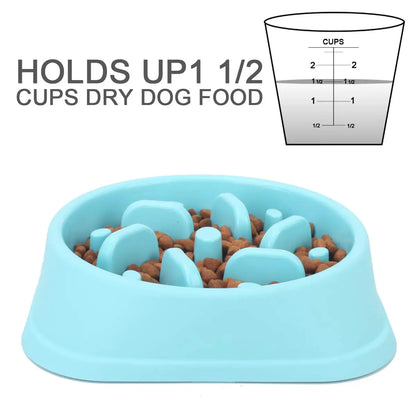 Pet Dog Bowl Slow Feeder, Anti-Asphyxiation, Slow Feeding Bowl, For Puppy or Adult Dog, Healthy Dog Food Feeder Container, Water Bowls