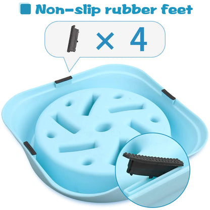 Pet Dog Bowl Slow Feeder, Anti-Asphyxiation, Slow Feeding Bowl, For Puppy or Adult Dog, Healthy Dog Food Feeder Container, Water Bowls