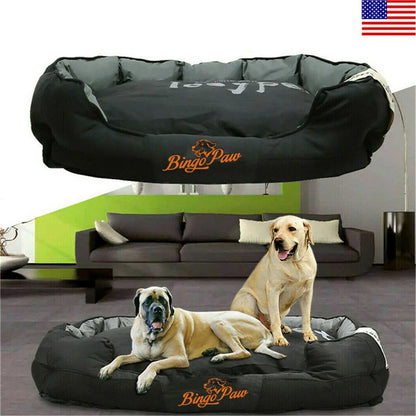 Waterproof Extra Large, Jumbo Orthopedic Sofa Dog Bed, Pet Mat Kennel, Washable Basket Pillow, Comfy Bed for L, XL, XXL Dogs