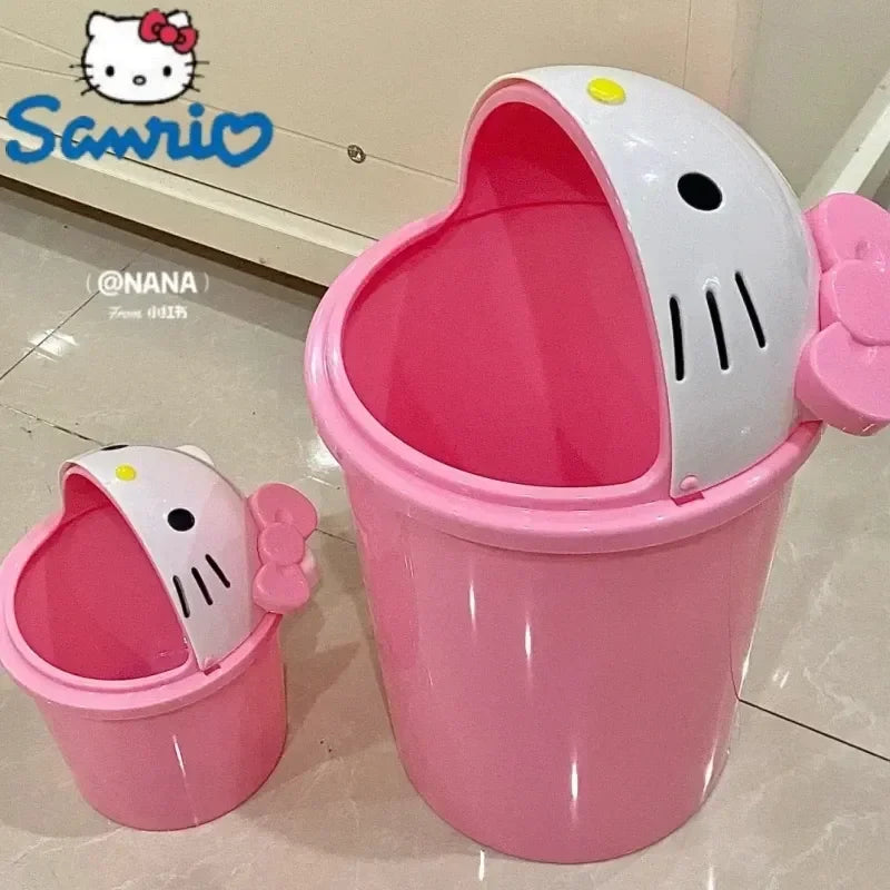 New Hello Kitty Dustbin, Trash Can, Rubbish Bin, Garbage/Trash Paper Basket, Living Room Bedroom