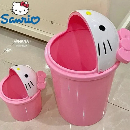 New Hello Kitty Dustbin, Trash Can, Rubbish Bin, Garbage/Trash Paper Basket, Living Room Bedroom