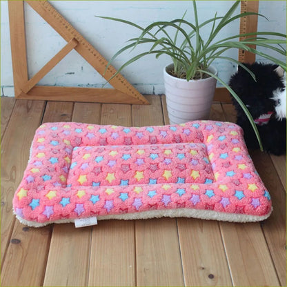 Thickened Sleeping Mat, Flannel Pet Mat, Dog Bed Cat Bed, Dog Blanket Mat, Puppy Kitten Pet Bed, For Small to Large Dogs, Pet Supplies