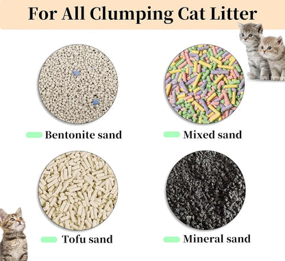 Extra Large Automatic Litter Box, Self Cleaning for Multiple Cats, Odor-Free, App-Controlled, Ambient Light, Waste Disposal