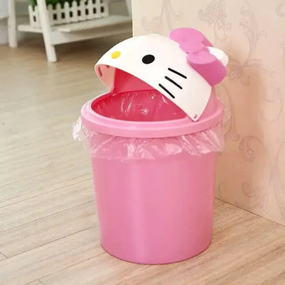 New Hello Kitty Dustbin, Trash Can, Rubbish Bin, Garbage/Trash Paper Basket, Living Room Bedroom