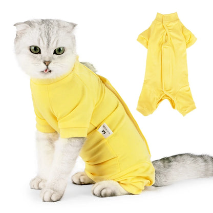 Cat Recovery Suit, Dog Onesie, After Surgery Wear, Wounds, Anti-Licking E-Collar Cone Alternative ,Pajamas, Bodysuit, Prevent Shedding