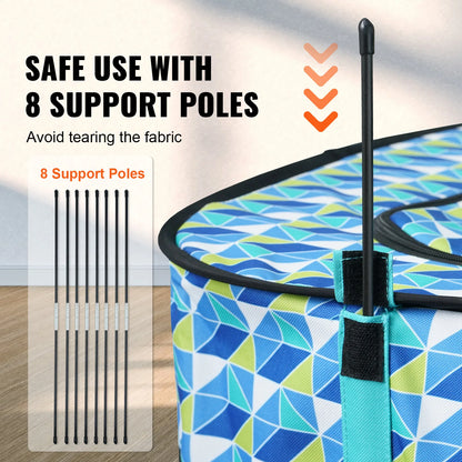 Portable Foldable Pet Playpen, Light Weight, Easy Setup, Waterproof Shelter, for Dogs & Cats