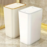 10L Odor Proof Trash Can, One-Touch Modern Design, Durable Plastic, Bathroom, Kitchen, Space Saving & Leakproof