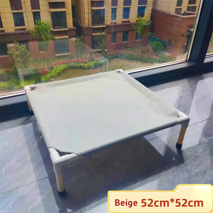 Pet Camping Bed, Elevated Bed for Dogs, Folding Puppy Camping Bed, Portable Washable Puppy Bed, Dog or Cat Hammock