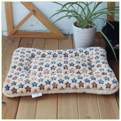 Thickened Sleeping Mat, Flannel Pet Mat, Dog Bed Cat Bed, Dog Blanket Mat, Puppy Kitten Pet Bed, For Small to Large Dogs, Pet Supplies