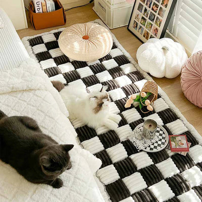 Warm Dog Bed/Mat, Cat Scratchable Blanket, Anti-slip, Washable Cushion, Sofa/ Couch Cover Protector, For Large Dogs, Pet Supplies