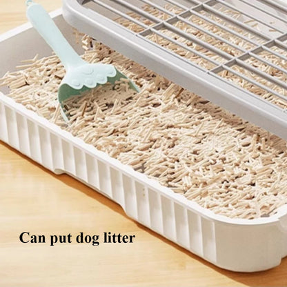 Dog Toilet Detachable Leak-Proof, Pet Potty with Simulated Catheter, Non-Slip Grille, Small and Medium-Sized Dog, Pee Pad