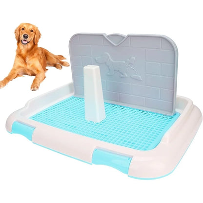 Indoor Dog Toilet, Puppy Training Potty, Tray Urination Pad, Easy Clean Disposable, Dog Potty System, Keeps Paws Dry