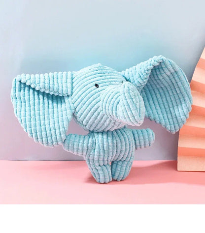 New Pet Toys, Dog Teeth Bite-Resistant Toys, Cute Animal Shapes - Lion, Rabbit, Elephant, Piglet -Squeaky Dog Toy, Interactive Plush Dog Toy